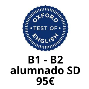 Examen Oxford B1-B2 alumnado SD